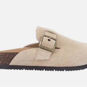 NEW Staheekum Women’s Tan Clogs Shoes Buckle Comfy Water Repellent Slip-On